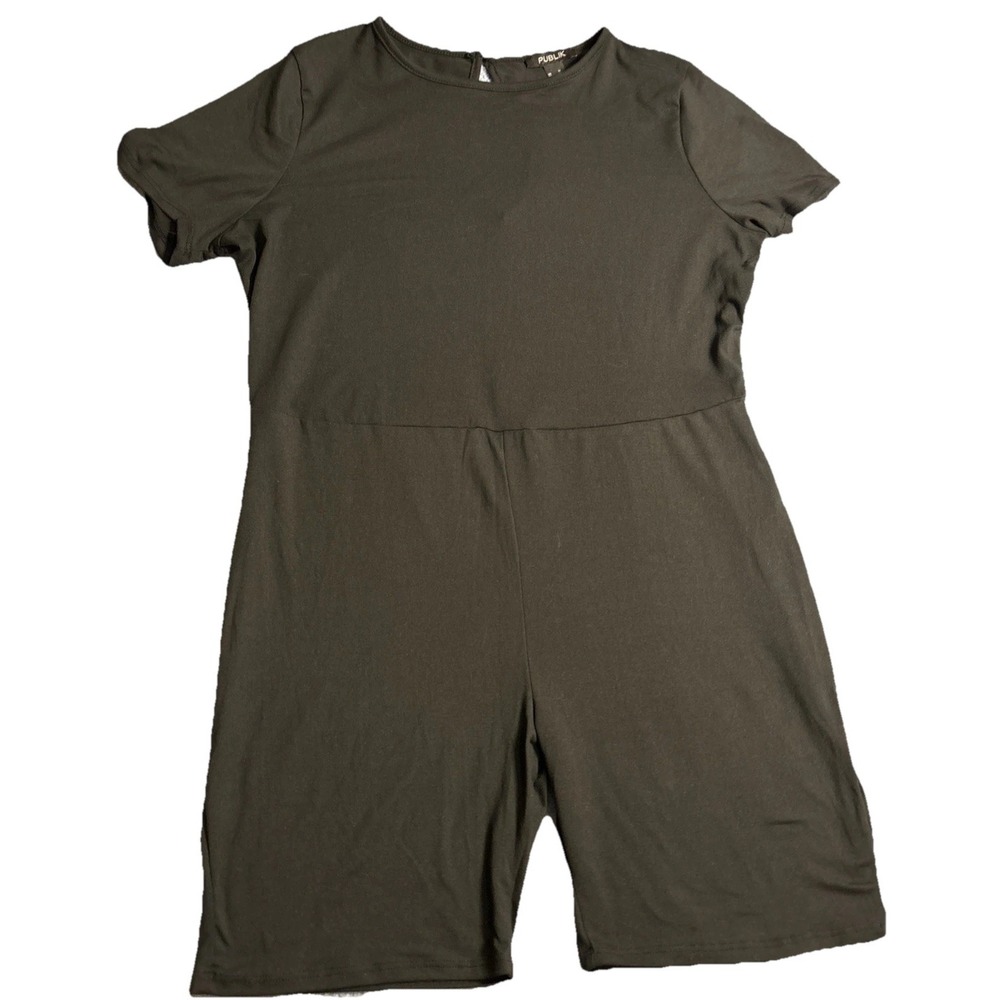 Publik Women's Shorts Romper Black Size 1X